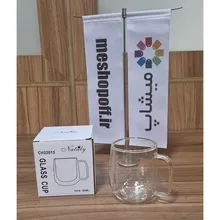 لیوان دوجداره پیرکس ناتالی مدل 22015 gallery3