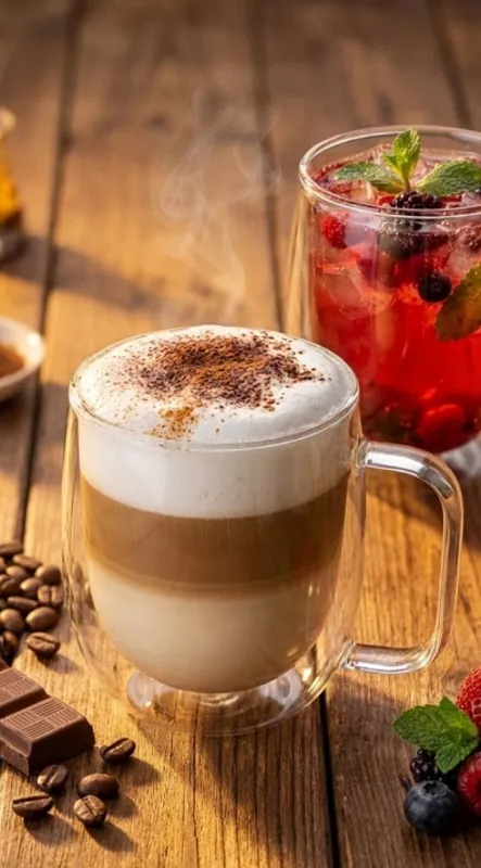 لیوان دو جداره دسته دار