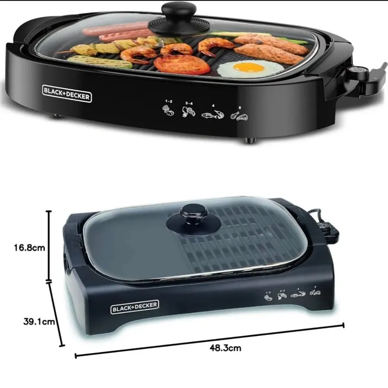 گریل و کباب پز برقی بلک اند دکر مدل GH1500-b5 gallery2