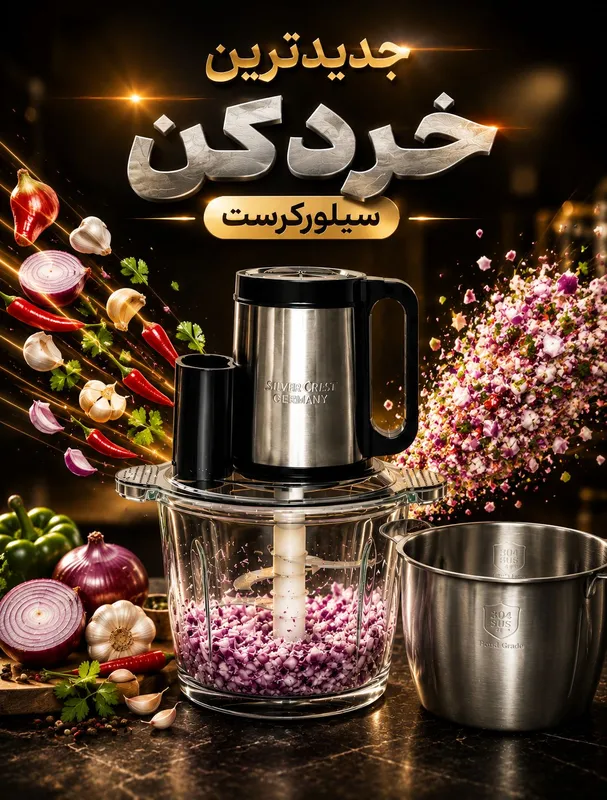 خرد کن و غذاساز سیلور کرست جدیدترین مدل gallery1