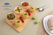 سینی سرو و پذیرایی چوبی به همراه پیاله چینی ریور gallery3